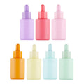 Matte Frosted Serum Essential Oil Bottle  30ml 1oz Refilled Nail Polish Dropper Glass Bottle Empty Cosmetic Foundation Bottle