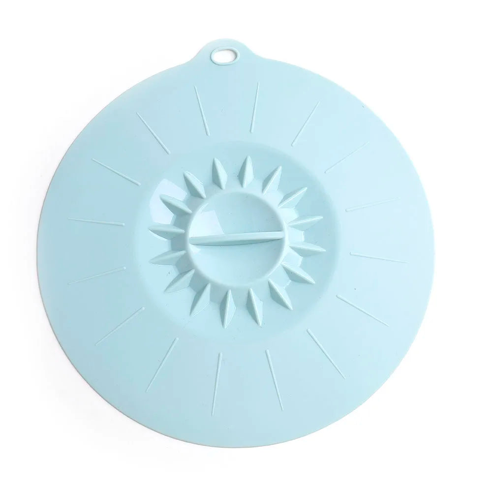 Wholesale Reusable Heat-Resistant Food Grade Silicone Anti Spill Lid Pot Cover