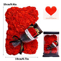 Preserved Flowers Rose Bears Soap Bouquets Foam Flowers Teddy Bear Gift Boxes Thanksgiving Graduation Gifts Environment-Friendly