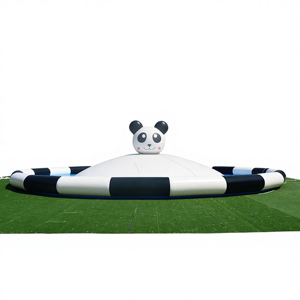 Panda Inflatable Water Dome Jumping Pillow Mountain Bouncer House Slide for Kids Commercial Use 100-500kg Capacity