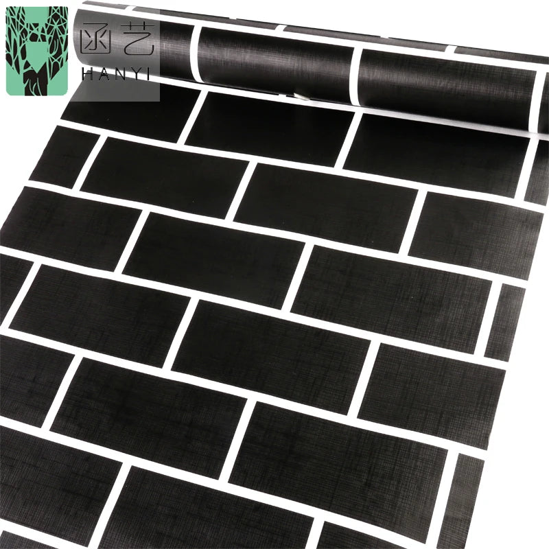 Home Room Decoration Self Adhesive PVC Wallpaper Brick Stone Design Waterproof for Interior Decor