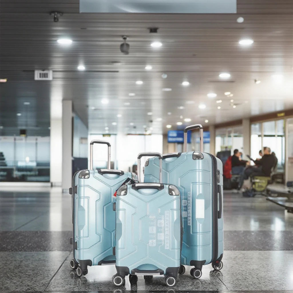 Modern 4-Piece  and ABS ABS PC Spinner Trolley Luggage Set Waterproof with TSA Lock Convenient Travel Bag Collection