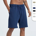 Men's 100% Cotton Gym Shorts Custom Logo Casual Heavyweight Shorts With Drawstring Closure Breathable Jogger Shorts