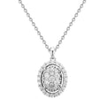 Fast Shipping Fashion Oval Pendant Necklace 925 Sterling Silver Cubic Zirconia Full Diamond Ladies Necklace Wholesale