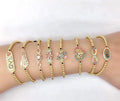 BMZ 2026 Factory Wholesale 100% Manual Adjustable Chain Bracelet Adjustable Iridescent Bling Bracelets Crown Iced Out Bracelet