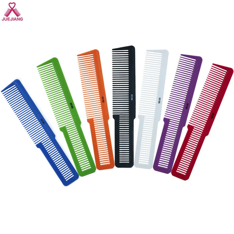 New Fashion Professional Salon Colorful Plastic Barber Comb and Brush Set