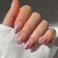 Luxury Hand Made Acrylic Press on Nails Wholesale Vendors Custom Glitter Shinny Design Short Almond Soft Gel Fake Nails Press on