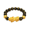 Dubai Jewelry New Factory  Gold Plated Brave Bracelet Jewelry Men and Women Sixcharacter Mantra Beads Agate Bracelet