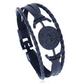 Wholesale Men's Fashion Bracelet & Bangle Personalized New Leather Woven Design