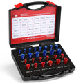 Nut Bolt Thread Checker Inch Metric 26/44pcs Male Female Gauges Size Checker Identifier Gauges Nut and Bolt Thread Checker