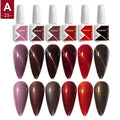 JTING OEM 6Color Nail Gel Private Label UV Led Soak off Gel Polish 15ML Bottle Nail GEL Polish Private Label Nail Box Set