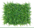 O-X0145 Plastic Faux Green Grass Wall Artificial Outdoor Boxwood Grass Panel Anti-uv Durable Artificial Green Plants Framed Wall