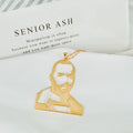 Qiuhan OEM/ODM Personalized Carved Image Pendant Necklace Custom Photo Necklace