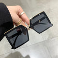 New Fashion Square Sunglasses Women Men Oversized Frame Female Shades Sun Glasses Uv400 Wholesale
