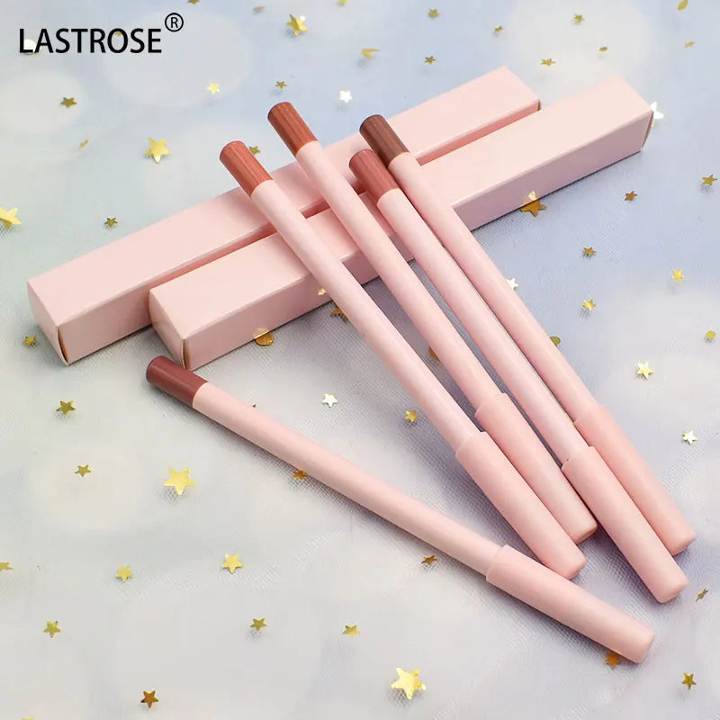 Make Your Own  logo Vegan Lip Liners pink Lipliner Pencil Private Label Lip Liner Pen