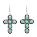 3 Styles  Flower Cross Leaf Drop Dangle Earrings Vintage Style Dangle Earrings for Women Girls