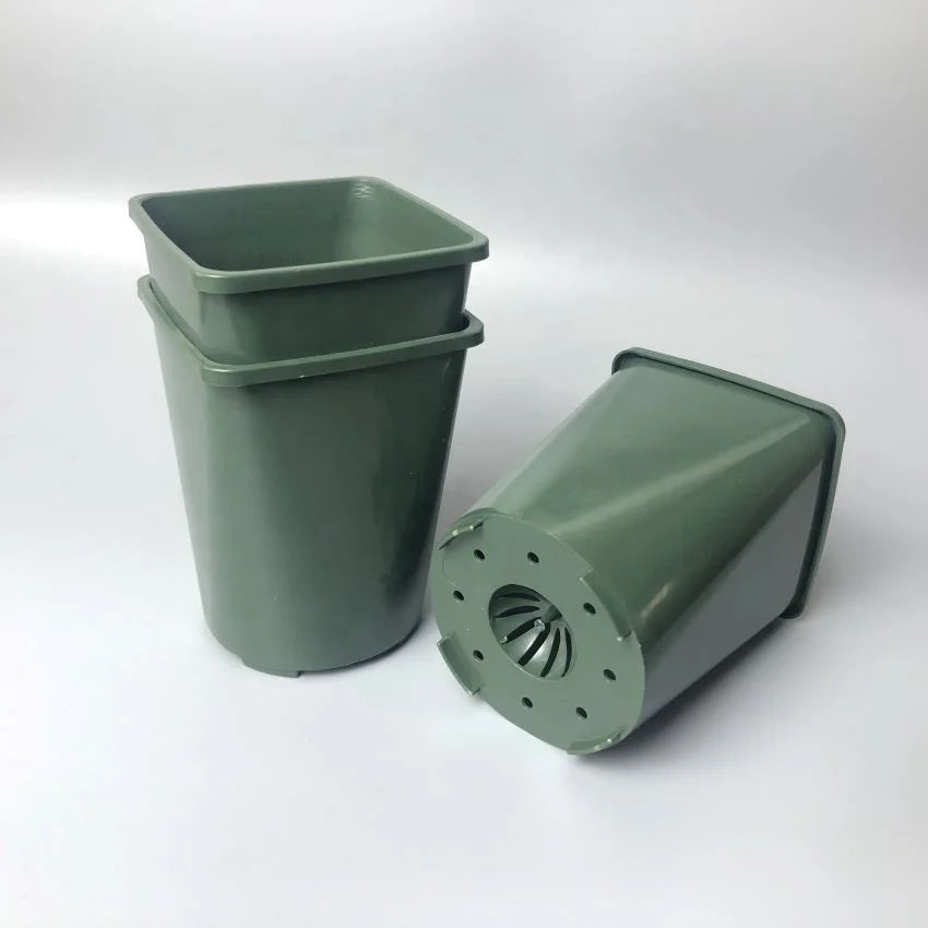 9.5cm 3.74inch V Shape Plastic Nursery Pot Small Succulent Pot Bonsai Pot