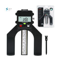 L-HT0219 Digital Depth Gauge Digital Tread Depth Gauge LCD Magnetic Self Standing Aperture 80mm Hand Routers