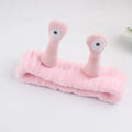 New Creative Plush Snail Coral Fleece Wash Face Bow Hairbands for Women Girls Headbands Headwear Bands Turban Hair Accessories