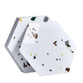 Manufacturer Supply Peel and Stick Vinyl Hexagonal Self-adhesive Marble Wall and Floor Sheet Hexagon Sticker