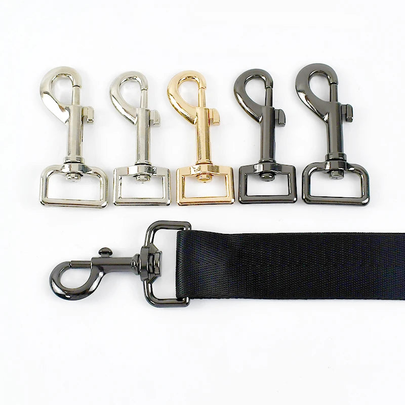Meetee BF785 20*73mm DIY Luggage Hardware Accessories Keychain Lobster Clasp Bag Strap Connection Light Gold Swivel Dog Buckles