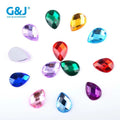 Acrylic DIY Mobile Phone Sticker Drill Flat Bottomed Water Droplet Wall Mounted Phoenix Tail Rhinestones Product Type Accessory