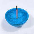 Huiying Crystal Incense Holders Wholesale Birthday Gift on Sale Blue Turquoise Bowl Stone Bowl