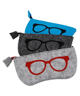 China Manufacturer Supplier Stylish Felt Eyeglass Case Fabric Glasses Case for Living Room Use Storage Bags
