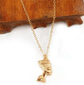 Gold Jewelry Egyptian Queen Nefertiti Pendant Necklaces for Women African Necklace for Women Jewelry