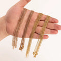 Top Quality Stainless Steel Thin Flat O Chain Link Chain with Lobster for Necklace Jewelry DIY Making