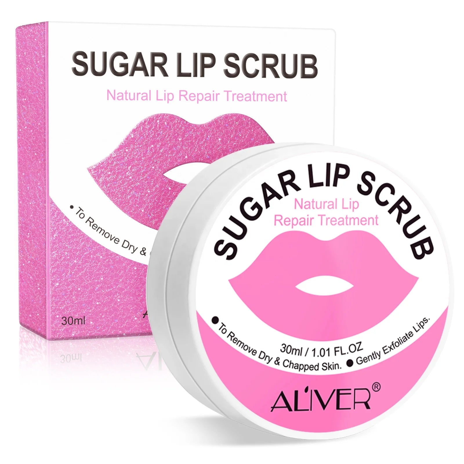 Aliver Private Label Repair Gently Moisturizing Exfoliating Lip Scrub