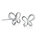 Korean Version 925 Sterling Silver Fashion Earrings Personality Butterfly Female Stud Earring 2021 Trend Jewelry