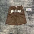 DENIMGUYS OEM Custom Baggy Mens Allover Wax Jorts Vintage Wash Loose Wide Leg Screen Print Carpenter Denim Pants Jorts