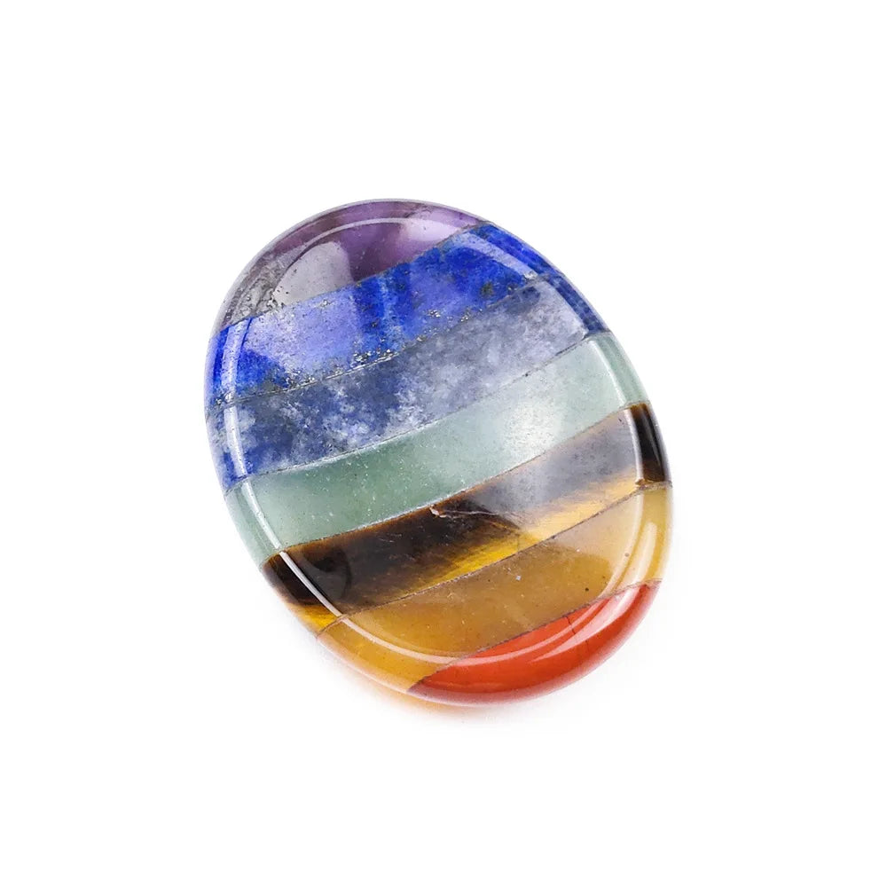 Diy Quartz Chakra Worry Stone Tumbled Gemstone Pocket Palm For Healing Anxiety Stress Relief Meditation