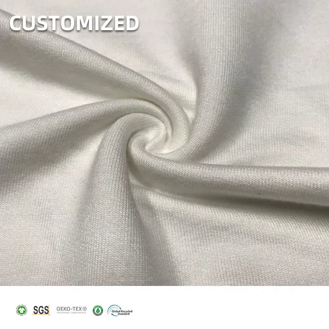 China Factory Knitting Bamboo Organic Cotton Fleece Fabric for Babywear
