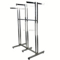 RH-GR-SP3 1200*600*1800mm Six Feet Garment Display Rack with Six Poles Garment Display Rack for Supermarket