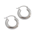 925 Sterling Silver Round Circle Women Hoop Earrings for Women Gold/Silver Color Earrings Jewelry Gifts