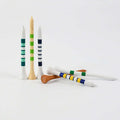 Customized Logo Printing Natural Wooden Bamboo Golf Tees Friendly Biodegradable Material Golf Tees