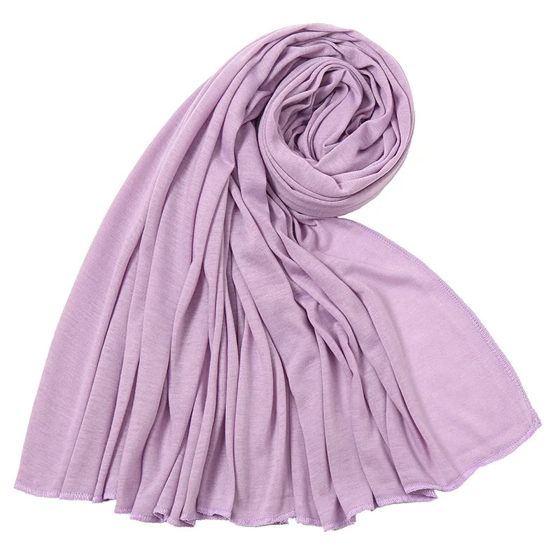 Wholesale Stretchy FashioN Jersey Hijab Scarf Muslim Head Jersey Black Jersey Hijab