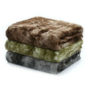 Large Mink Faux Fur Throw Blanket Super Soft Winter Nonwoven Square Coral Fleece Fabric with Long Hair Plush for Europe
