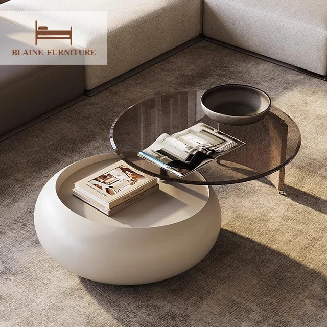 Wholesale Elegant Factory Custom Bedroom Eco-friendly Lacquer Coffee Table Unique Modern Design Living Room Furniture Side Table