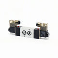 Manufacturer  4V320-08B 1/4 Pipe 24v 220v Double Electric Operated Directional 24 Volt Pneumatic Control Solenoid -valve