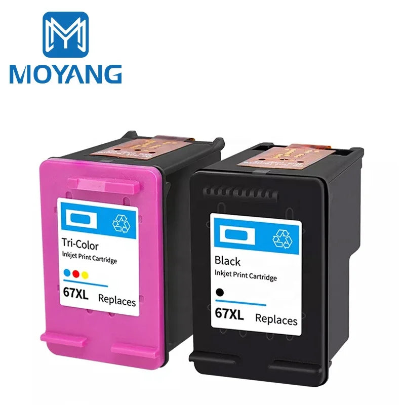 MoYang Compatible for HP67 HP67XL Ink Cartridge Used for hp 67 DeskJet Plus 1255 2732 2752 2755 4140 4152 4155 4158 Printer