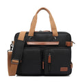 Business Travel 15  17inch Nylon Canvas Laptop Handbag Travel Laptop Backpack Messenger Bag for Men and Women