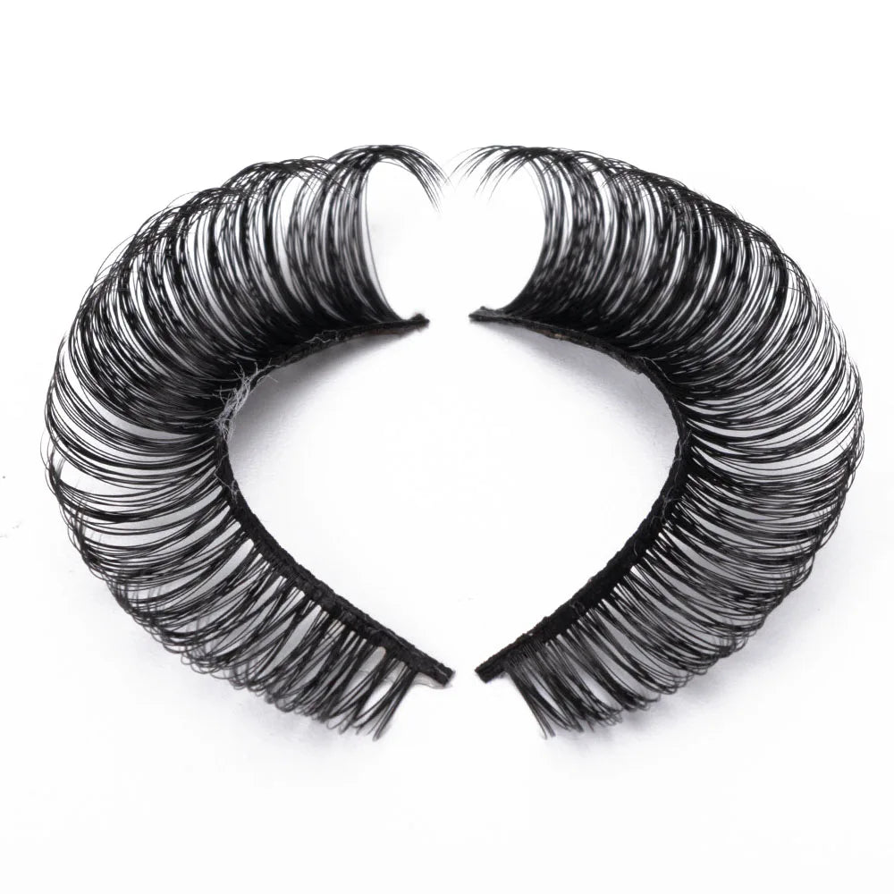 Yiernuo  DD Curl Russian Faux Mink Lashes Popular Style 18mm 20mm 25mm Russian Volume Private Label Eyelashes