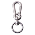 Wholesale Luxury Zinc Alloy Car Keyring Personalized Metal Luggage Hardware Strap with Self-locking Hook O Ring Safe Strong