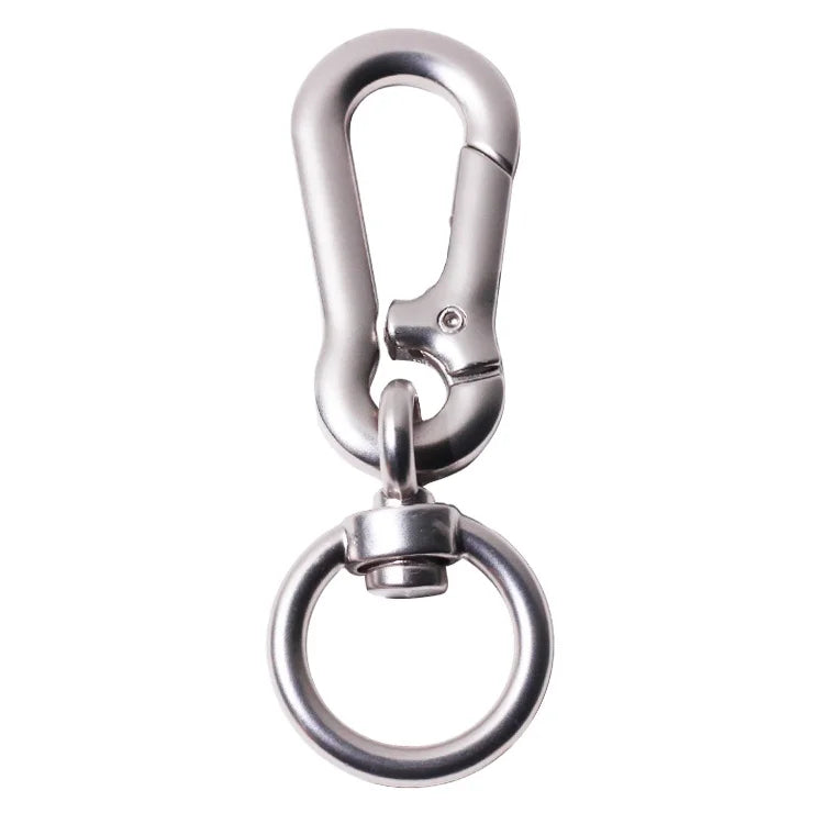 Wholesale Luxury Zinc Alloy Car Keyring Personalized Metal Luggage Hardware Strap with Self-locking Hook O Ring Safe Strong