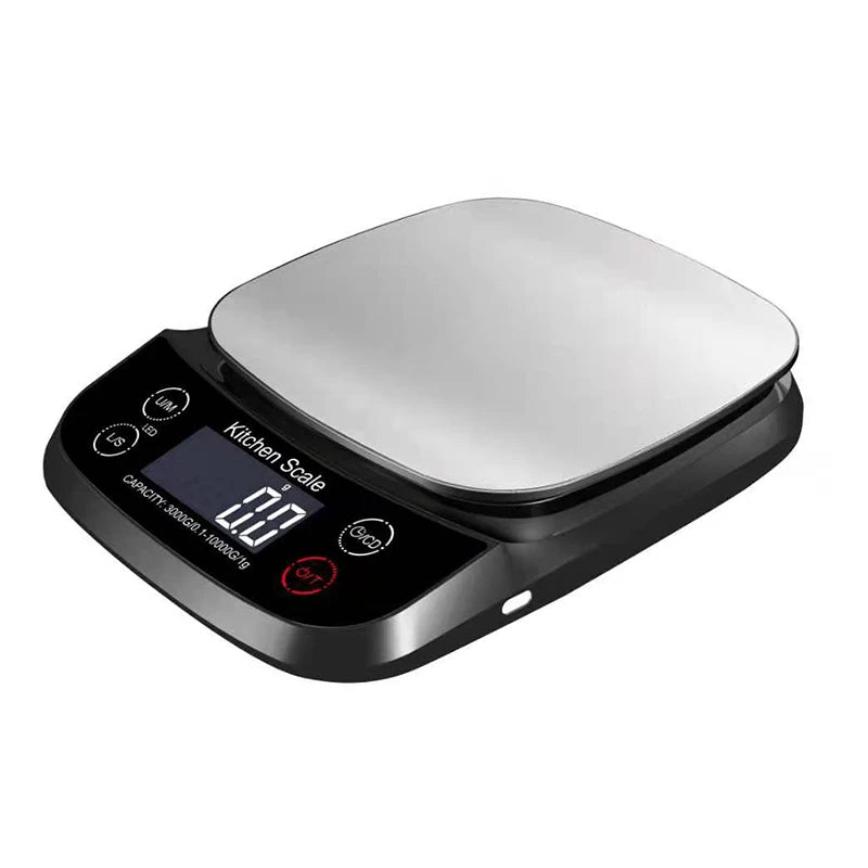 J&R IPX7 Waterproof Stainless Steel Washable USB Rechargeable Auto Shut Countdown Timer Electronic Coffee Kitchen Nutrition