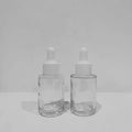 Customized Clear Glass Dropper Bottle 30ml With Customized Giftbox White Black Gold Silver Caps