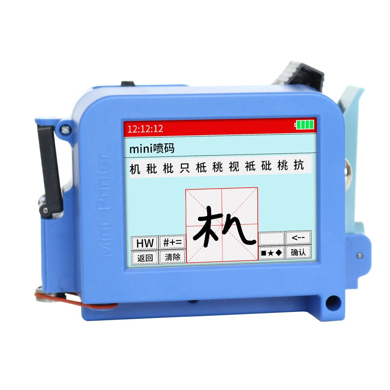 New Model Batch Code Expiry Date Logo Hand Mini Thermal Inkjet Printer for Paper Wood Plastic Metal Glass